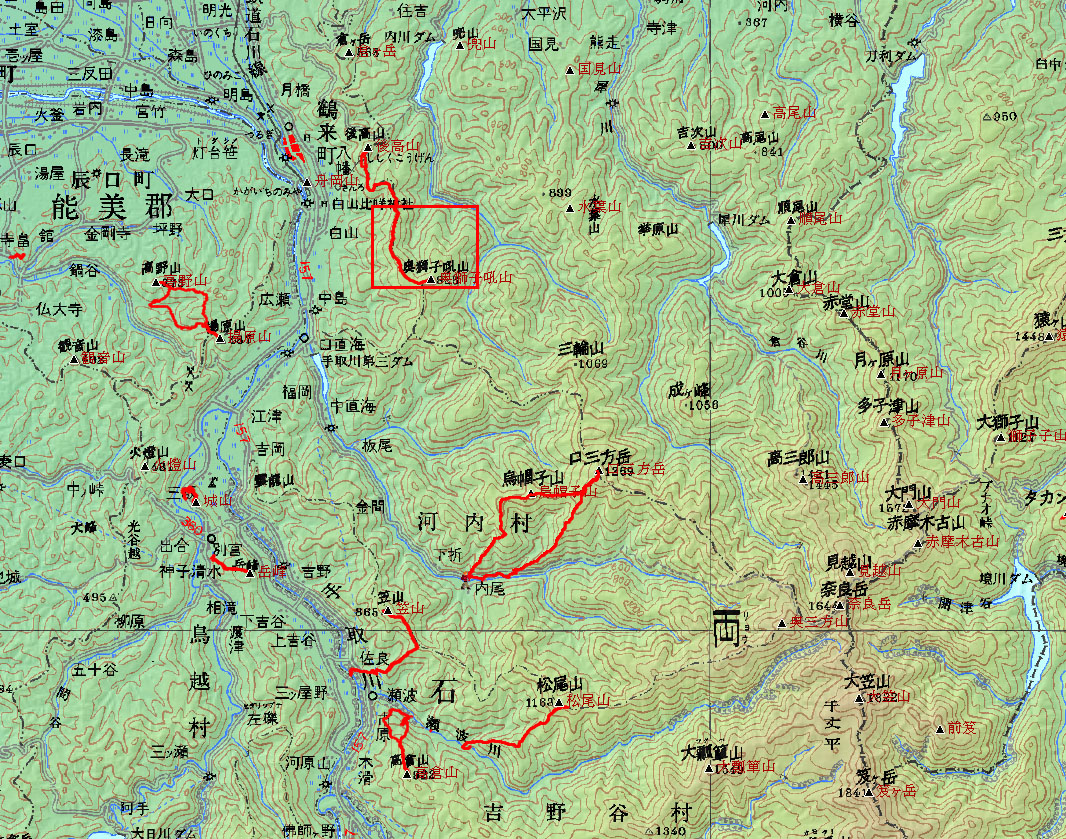 白山周辺(石川) 奥獅子吼山(928.2m) 2024年5月1日(水)